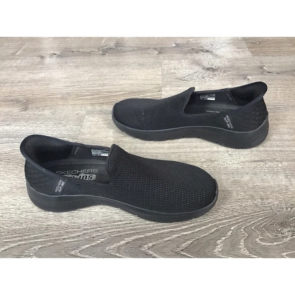 Skechers Women's Size 10.5 Slip-ins Virtue Sleek Slip On Sneakers Black 124963NA